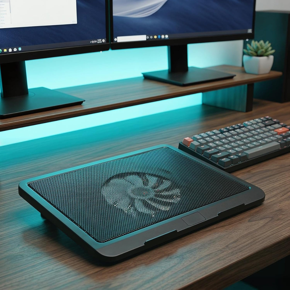 SHERCHPRY Laptop Cooling Pad USB Powered Notebook Cooler Laptop Stand Accessory with Anti-Slip feet Air Cooling Ventilation for and Gaming 12.99 X 9.84 X 0.94 in