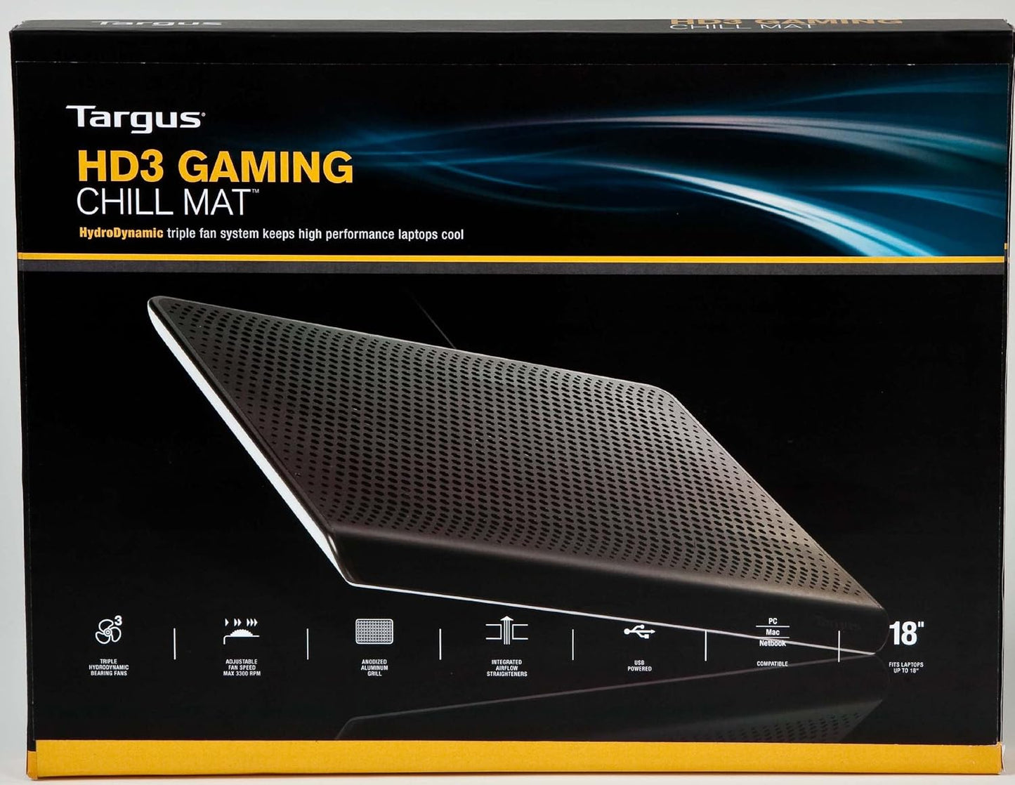 Targus Chill Mat HD3 Gaming for up to 18-Inch Laptop, Black (AWE57US)
