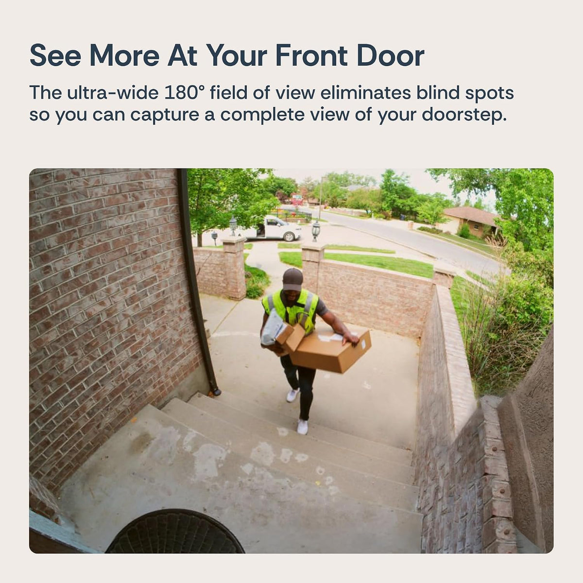 Luna Video Doorbell Camera, 4MP 180° Wide View, Dual-Band WiFi & Chime