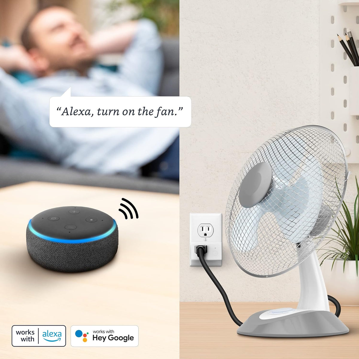 Feit Electric Smart Wi-Fi Plug, Works with Alexa and Google Home