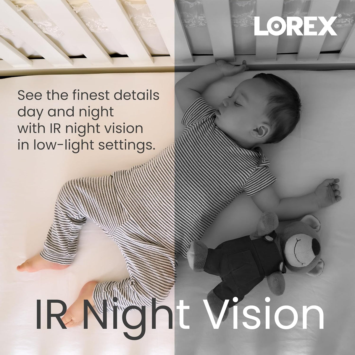 Lorex Classic App | 2K Dual Lens Indoor Pan-Tilt Wi-Fi Security Camera