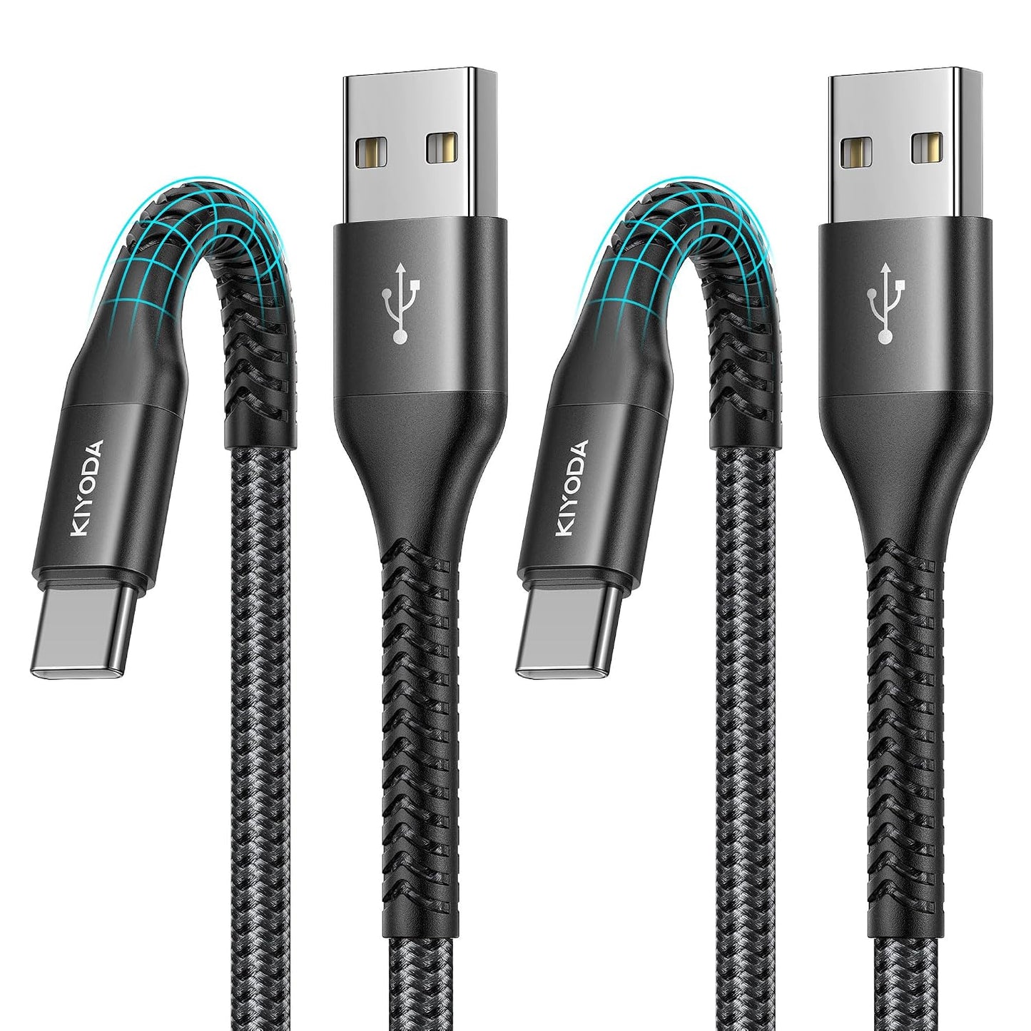 USB to USB C Cable 3A Fast Charging 6FT USB A to USB C Cable for CarPlay | 2Pack Super Durable USB Type C iPhone Charger USBC Cord for iPhone 17/16/15/Pro Max, Samsung Galaxy S26 and More-Upgraded