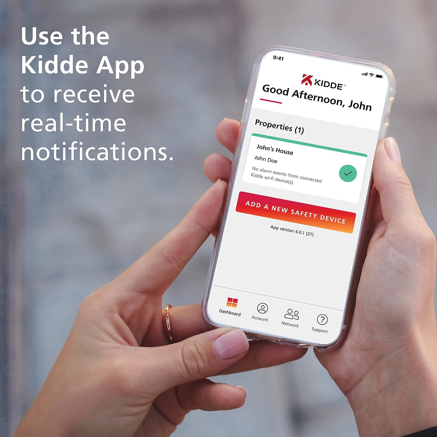Kidde WiFi Water Leak Detector & Freeze Alarm, Alexa Device, Smart Leak Detector & Smart Smoke Detector, WiFi, Alexa Compatible Device, Hardwired w/Battery Backup, Voice & App Alerts