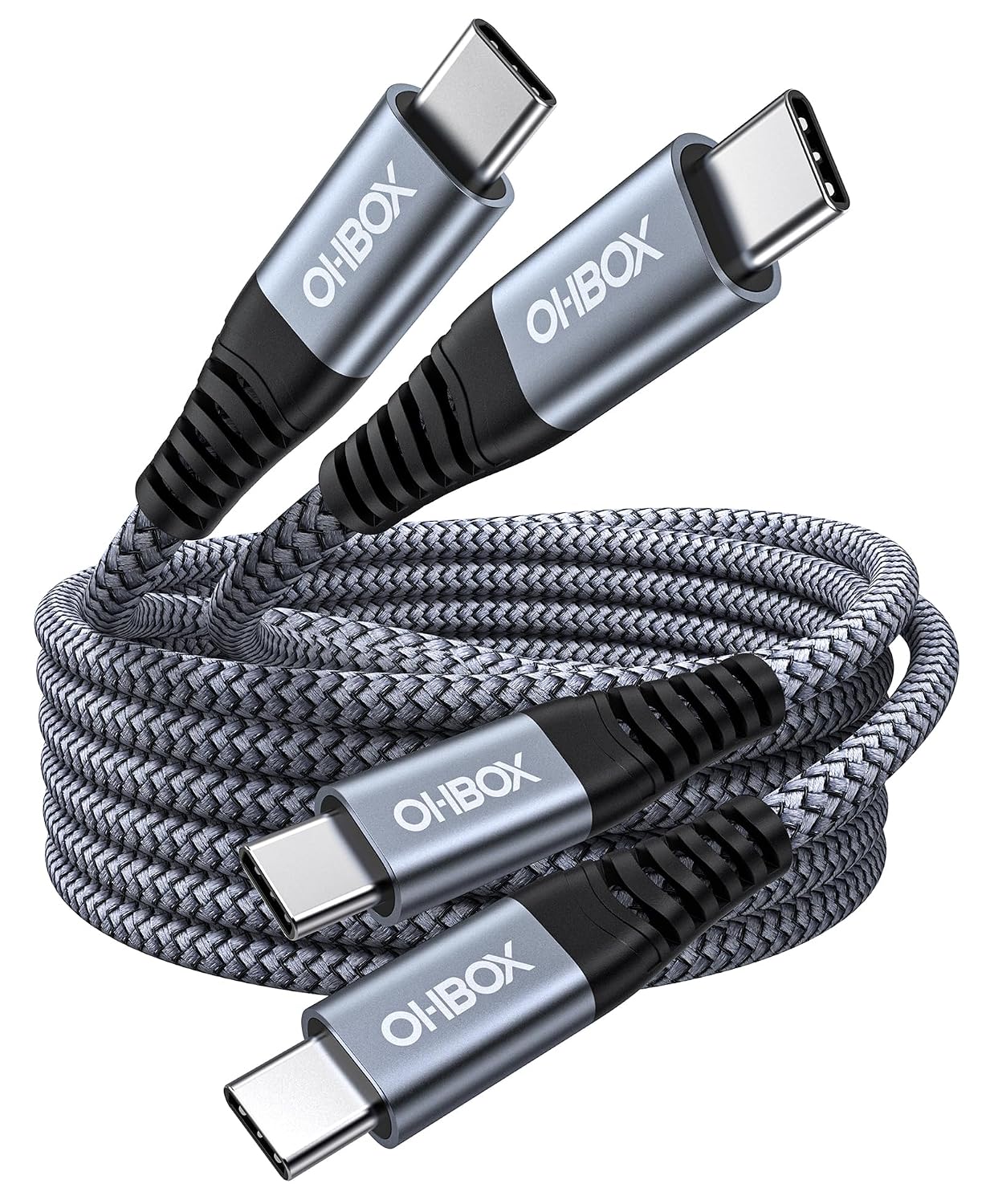 USB C to USB C Cable 60W [2Pack 6FT] USB Type C Fast Charging Cable for Car | Durable Braided iPhone USB C Charger Cable USBC to USBC Cord for iPhone 17/16/15/Pro Max/Plus, Samsung Galaxy S23 and More