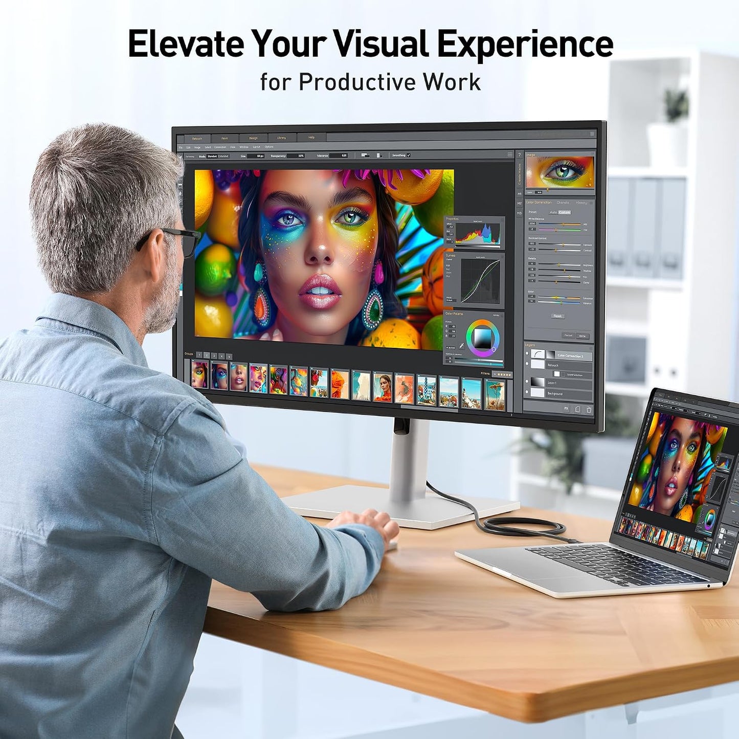 Cable Matters Unidirectional USB C to DisplayPort 1.4 Cable, 6ft | 8K@60Hz / 4K@240Hz, Not for Portable USB C Monitors, Thunderbolt 4 to DisplayPort Cable