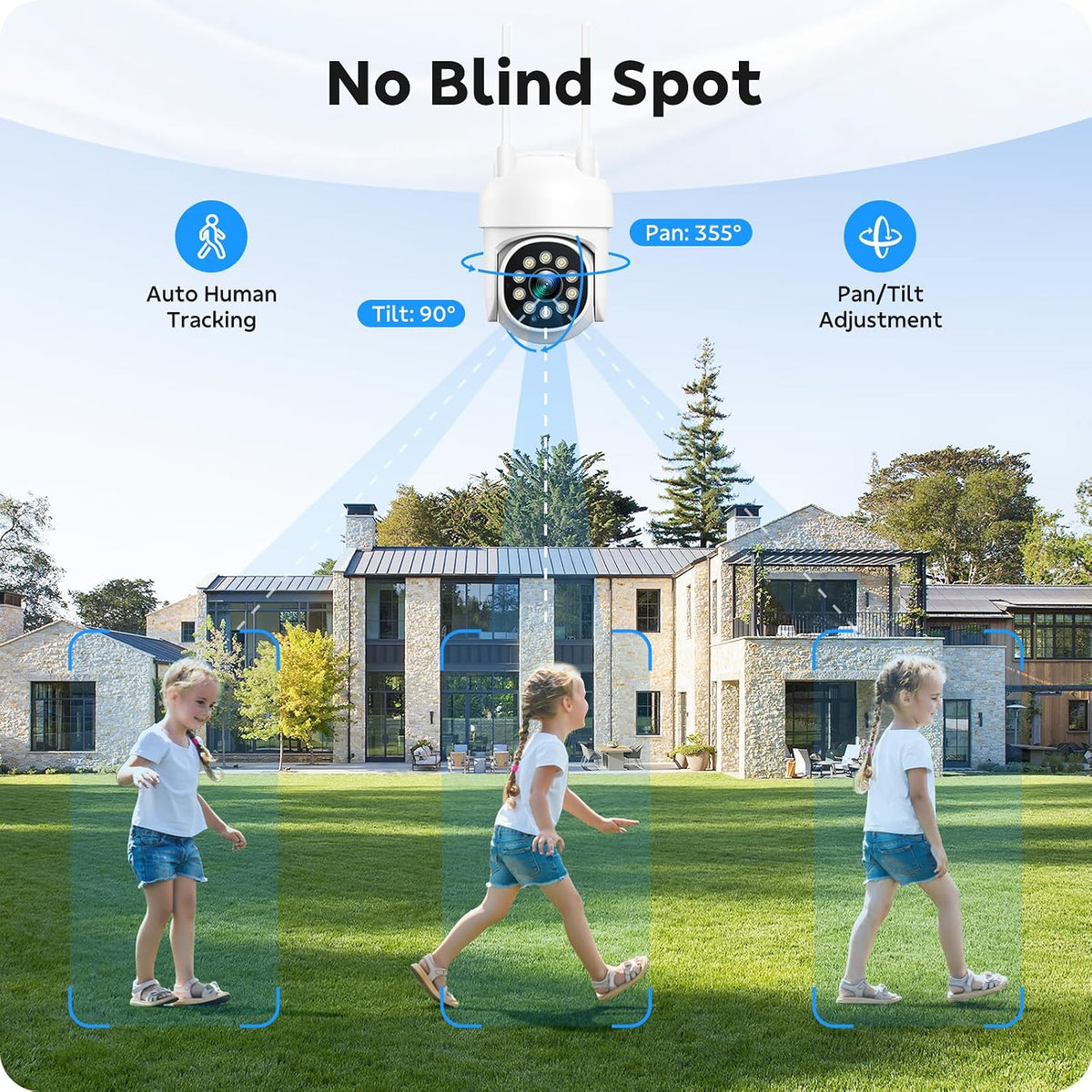 CAMCAMP Home Security Camera System 8pcs Security Cameras Wireless Outdoor