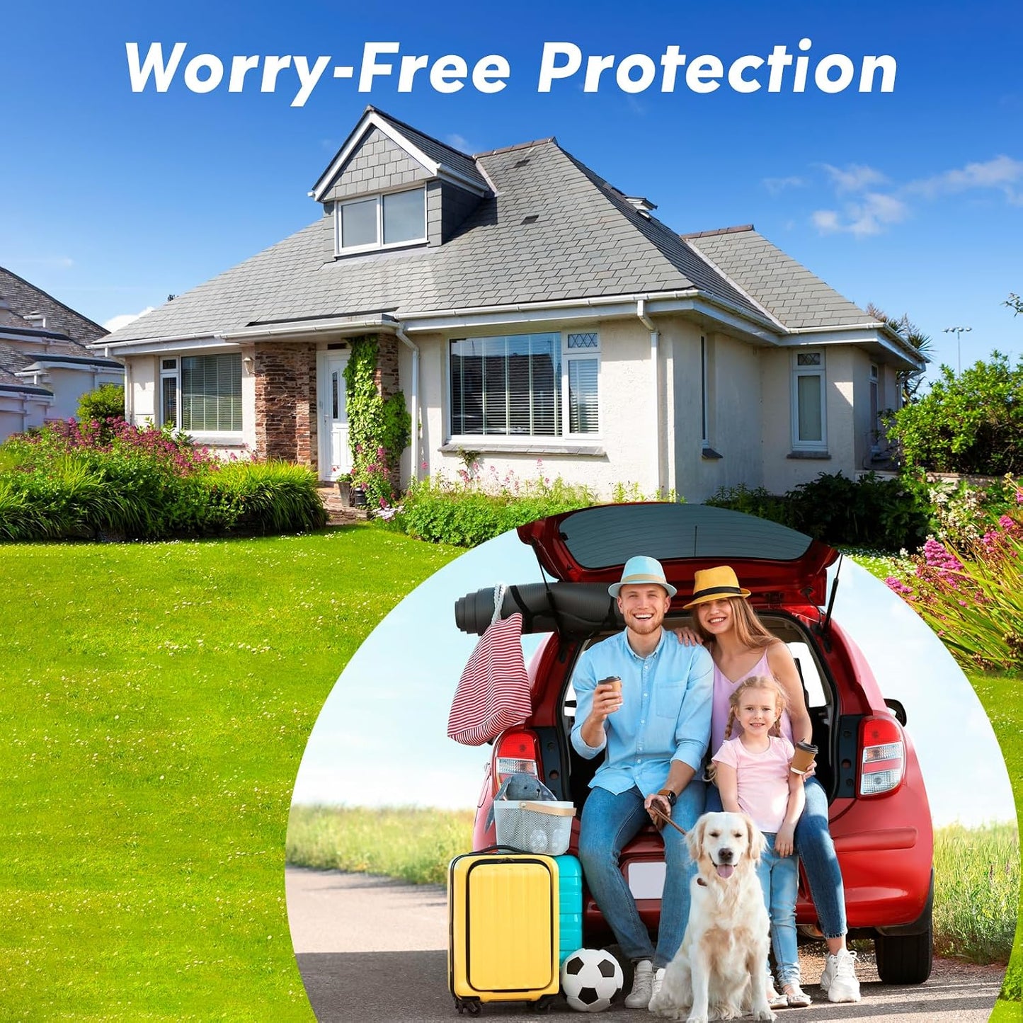 Water Leak Detector for Home, for 3/4-Inch Diameter Pipe | Water Alarm Leak Detector with Automatic Shutoff, Includes Leak Sensor and Water Valve, Protect Your Home from Water Damage