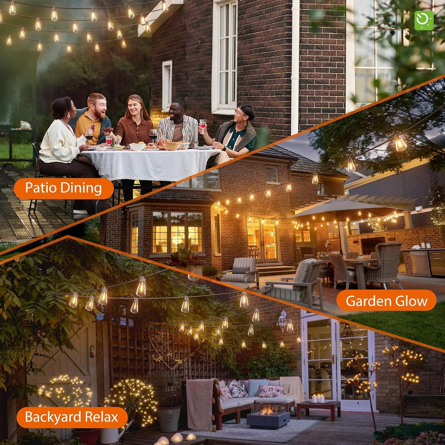 KYY 54FT Solar String Lights Outdoor Waterproof with USB Charging & Remote | Dimmable & Timable, Solar Powered Patio Lights with LED Shatterproof Bulbs for Deck Backyard Porch Garden Camping