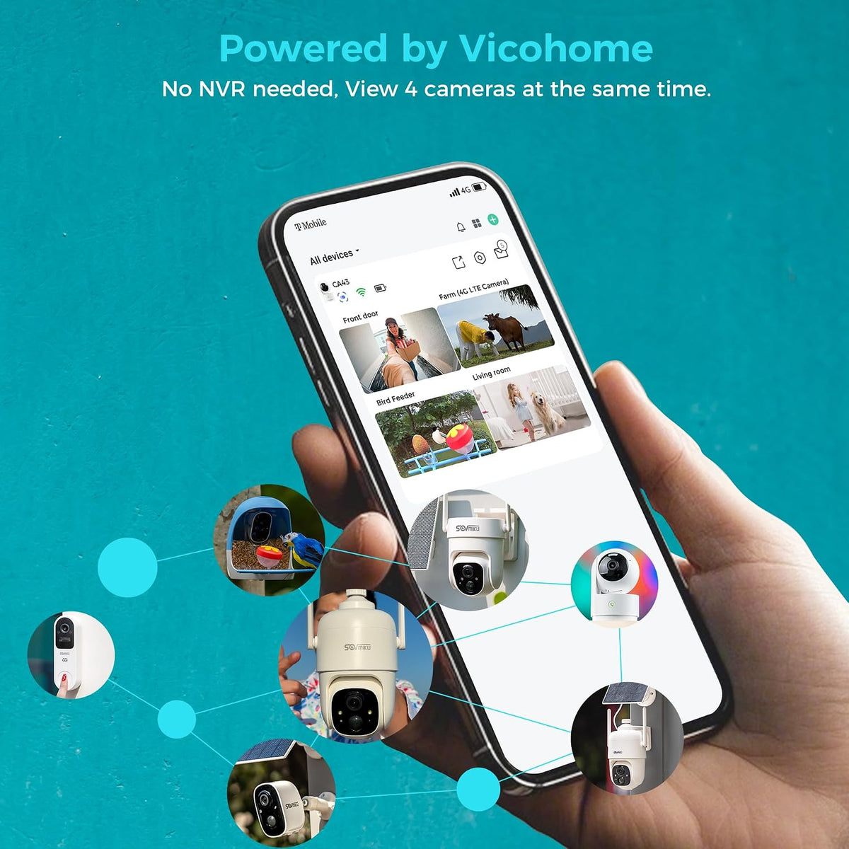 Vicohome 2K Indoor Security Camera, 5GHz Wi-Fi, Plug-in, 24/7 Recording, AI Tracking, Pet Baby Monitor, 360° View Pan/Tilt, 2-Way Audio, Night Vision, Easy to Setup, Audible Alarm,180 Days Care Plan
