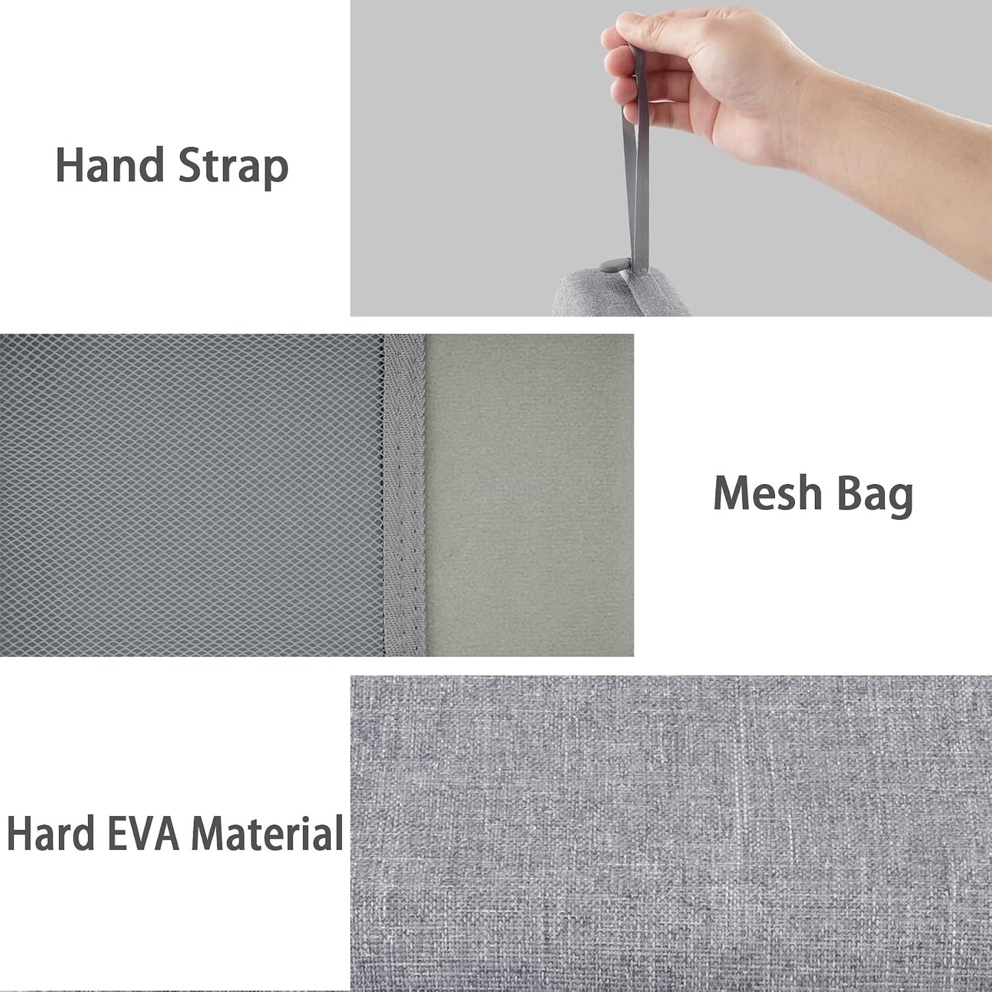 Hard Storage Case for WOLFBOX MF100/MF50/MF60/70 Electric Air Duster | Shockproof, Anti-crush, Mesh Pocket, Accessory storage, Not losing accessories, Protective Storage Box, Gray Case