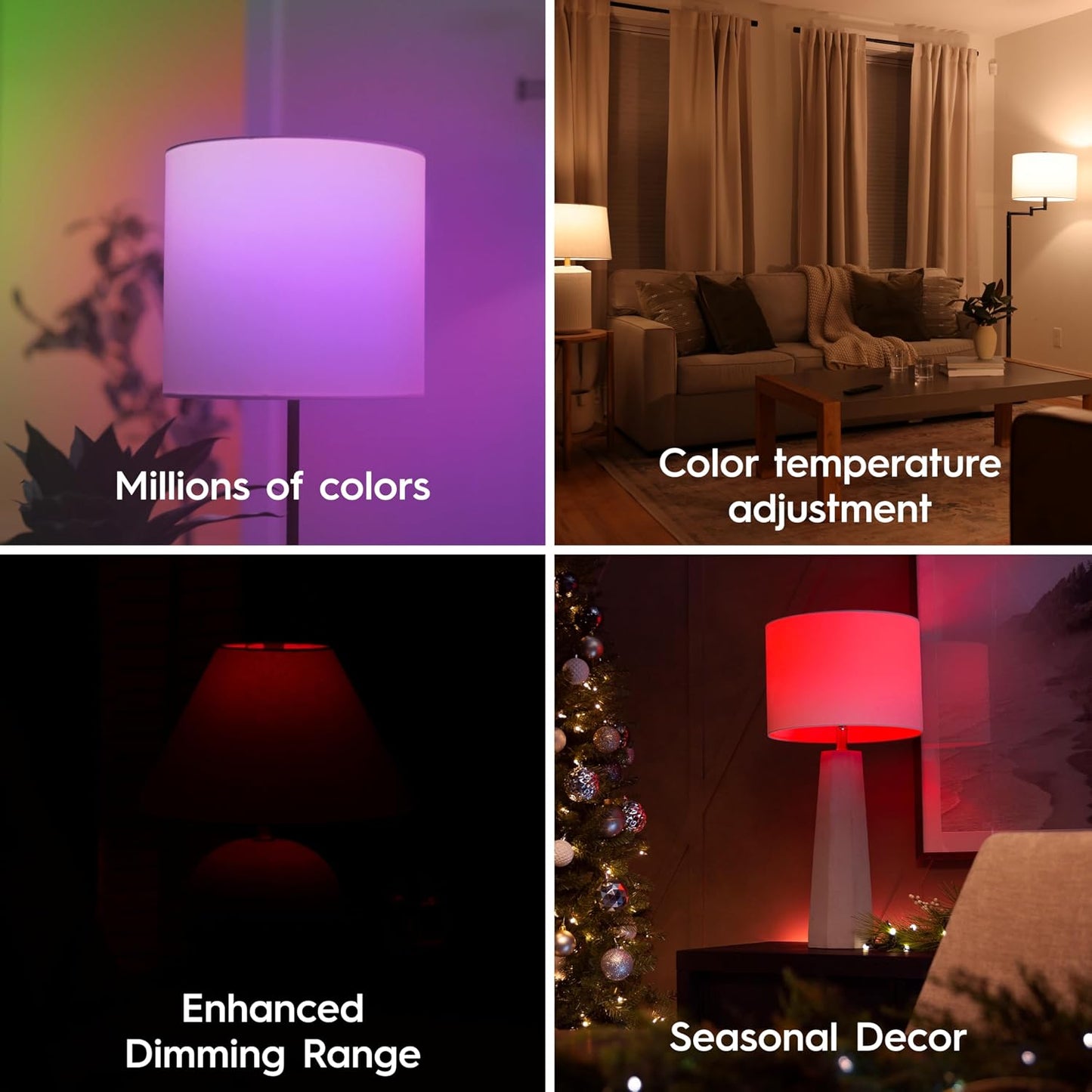 Cync GE Smart LED Light Bulb, ST19 Edison Style | Color Changing WiFi Light, 60W Equivalent, Compatible with Alexa and Google Home, Full Color, Works With Matter, 2 Pack