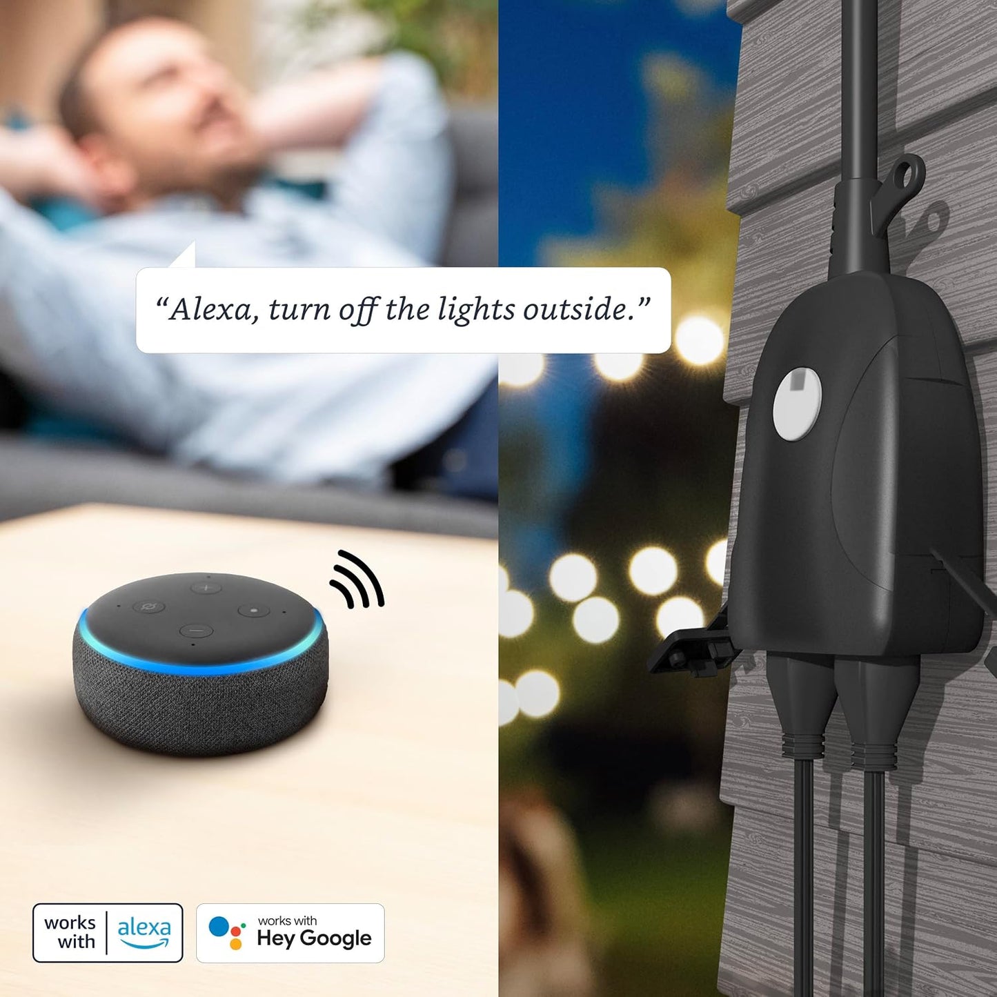 Feit Electric 120V 15A Smart Wifi Enabled Dual Outlet Wall Plug
