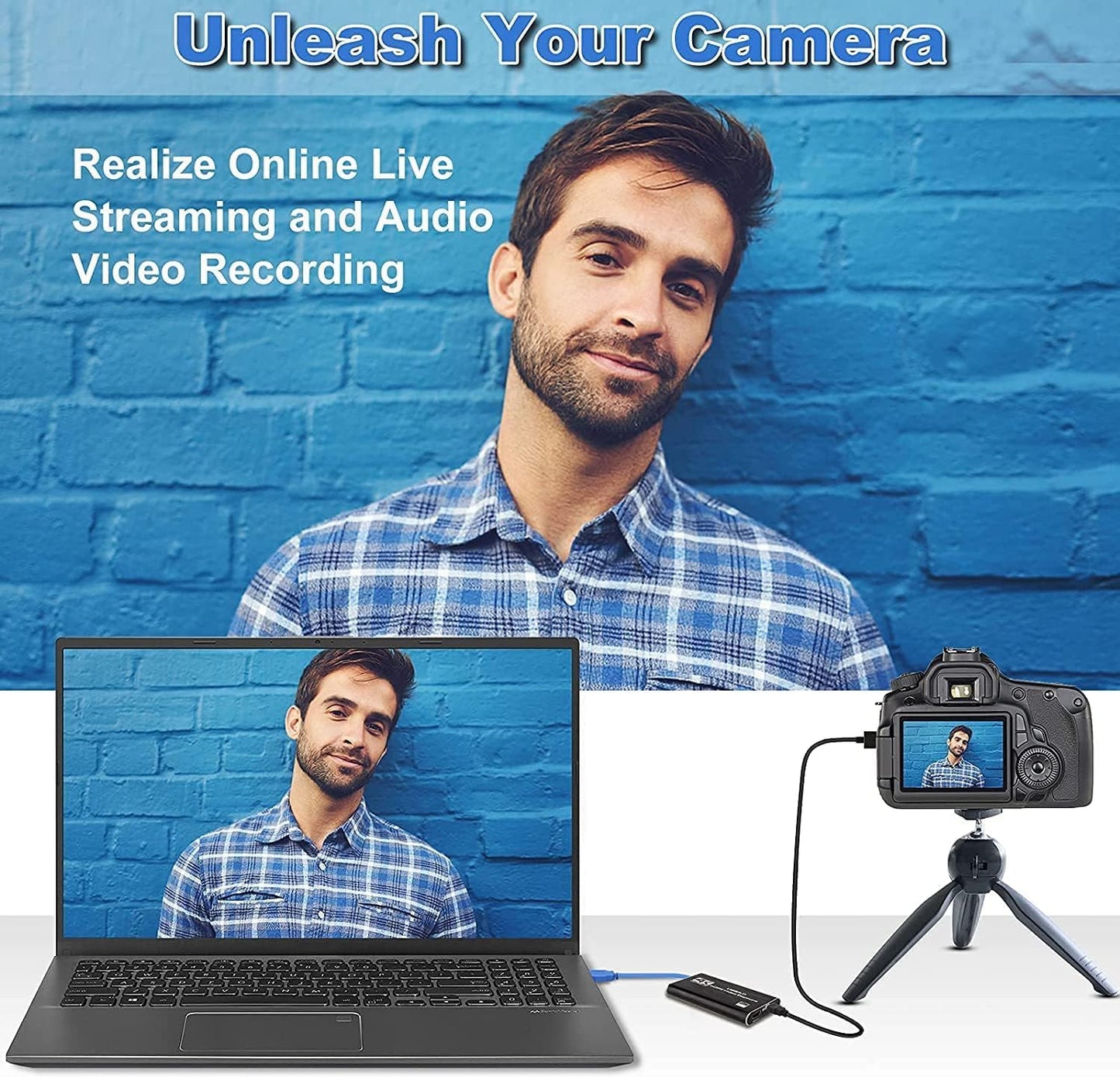2024 Capture Card, 4K HDMI Audio Video Capture Card, USB 3.0 Capture Adapter 1080P 60FPS Video Recorder Device for Game Recording, Works for Nintendo Switch, Streaming Live,Support X-Box/OBS/Camera/PC