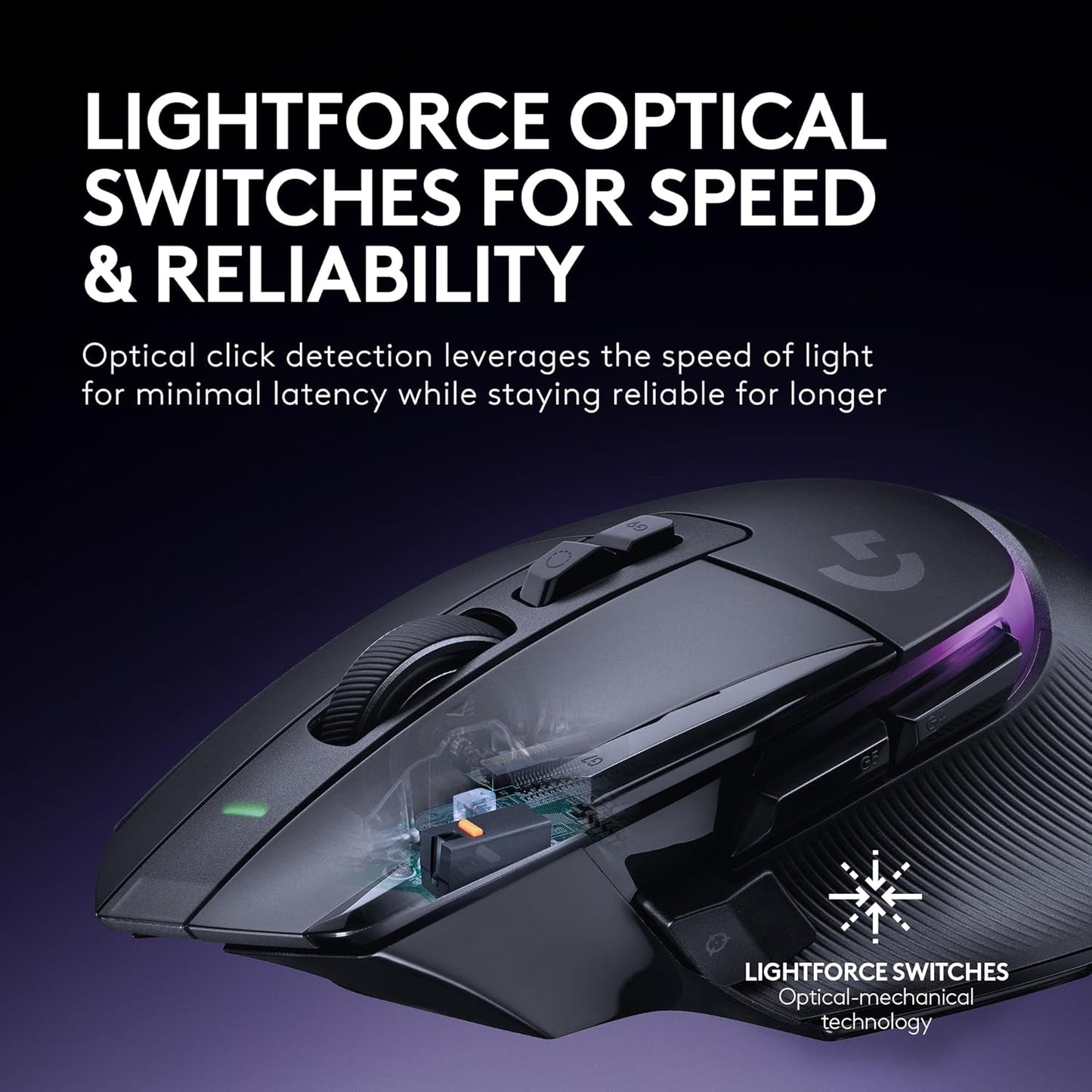 Logitech G502 X Plus Wireless RGB Gaming Mouse - Black | Optical Switches, RGB, 13 Buttons , Infinite Scroll Toggle, <130 hr Battery, USB-C, Wireless Charging Capable, for PC/MacOS