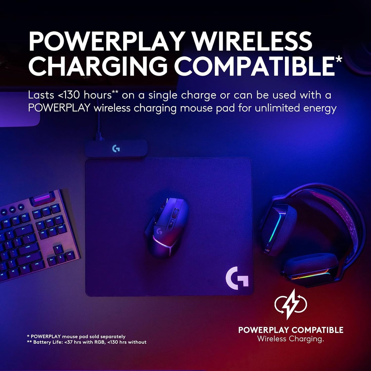Logitech G502 X Plus Wireless RGB Gaming Mouse - Black | Optical Switches, RGB, 13 Buttons , Infinite Scroll Toggle, <130 hr Battery, USB-C, Wireless Charging Capable, for PC/MacOS