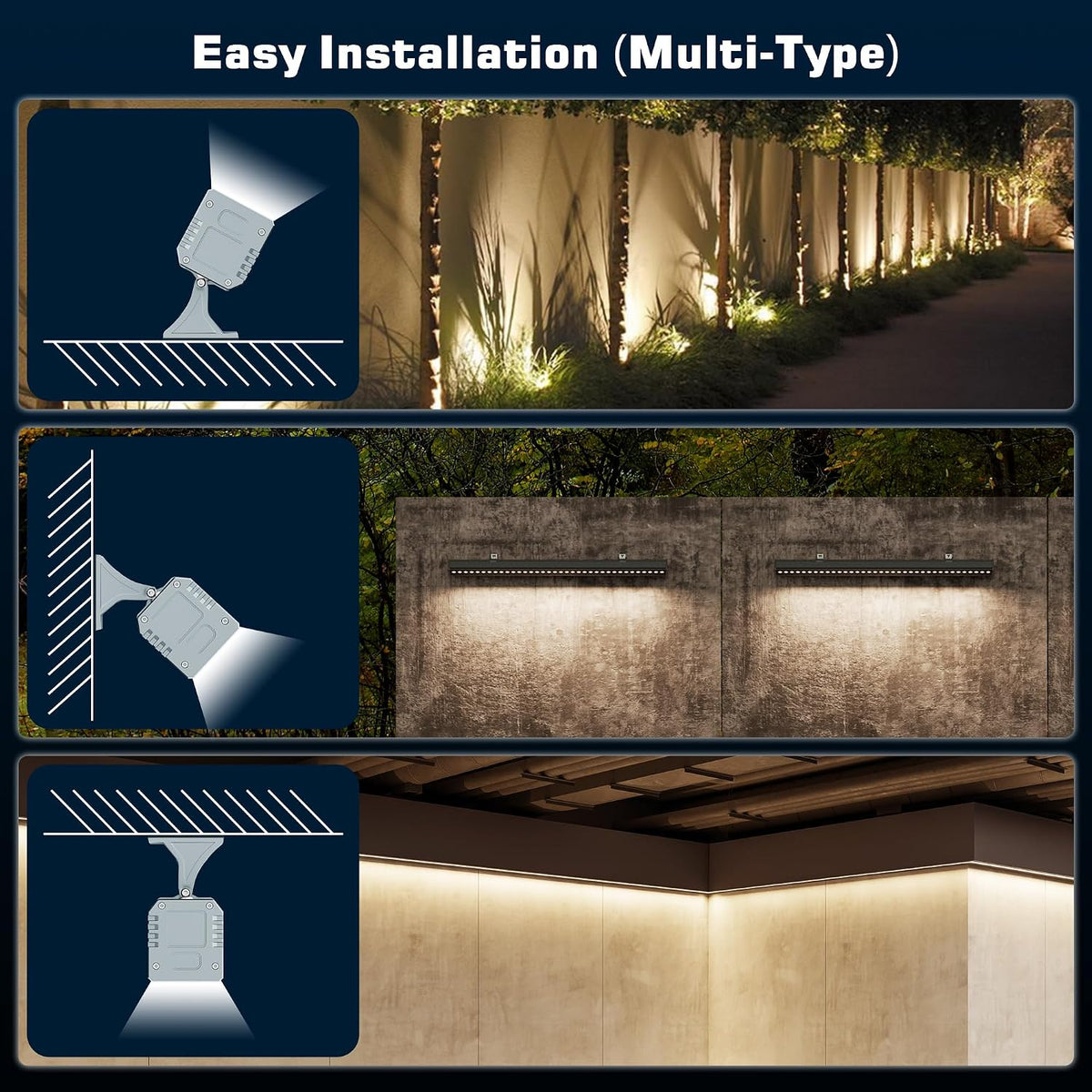 Smart LED Light Bar 20" – WiFi App & Remote Controlled RGB Wall Washer, 2700K-6500K Tunable White, 100% Dimmable IP65 Waterproof Outdoor Light Fixture, Voice Control, for Patio Garden Stage