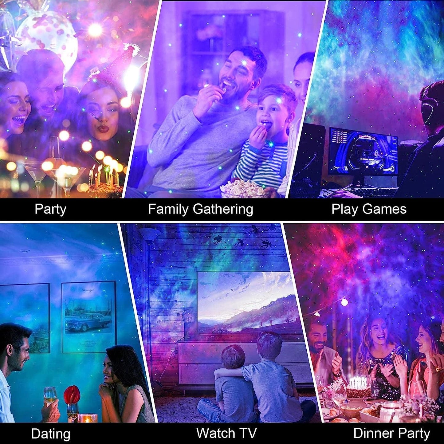 Galaxy Projector for Bedroom,Star Projector Galaxy Light,Northern Lights Projector,Ceiling Starlight Projector,Nebula Lamp,Smart APP&Voice Control,Aurora LED Night Light Projector for Kids Room White