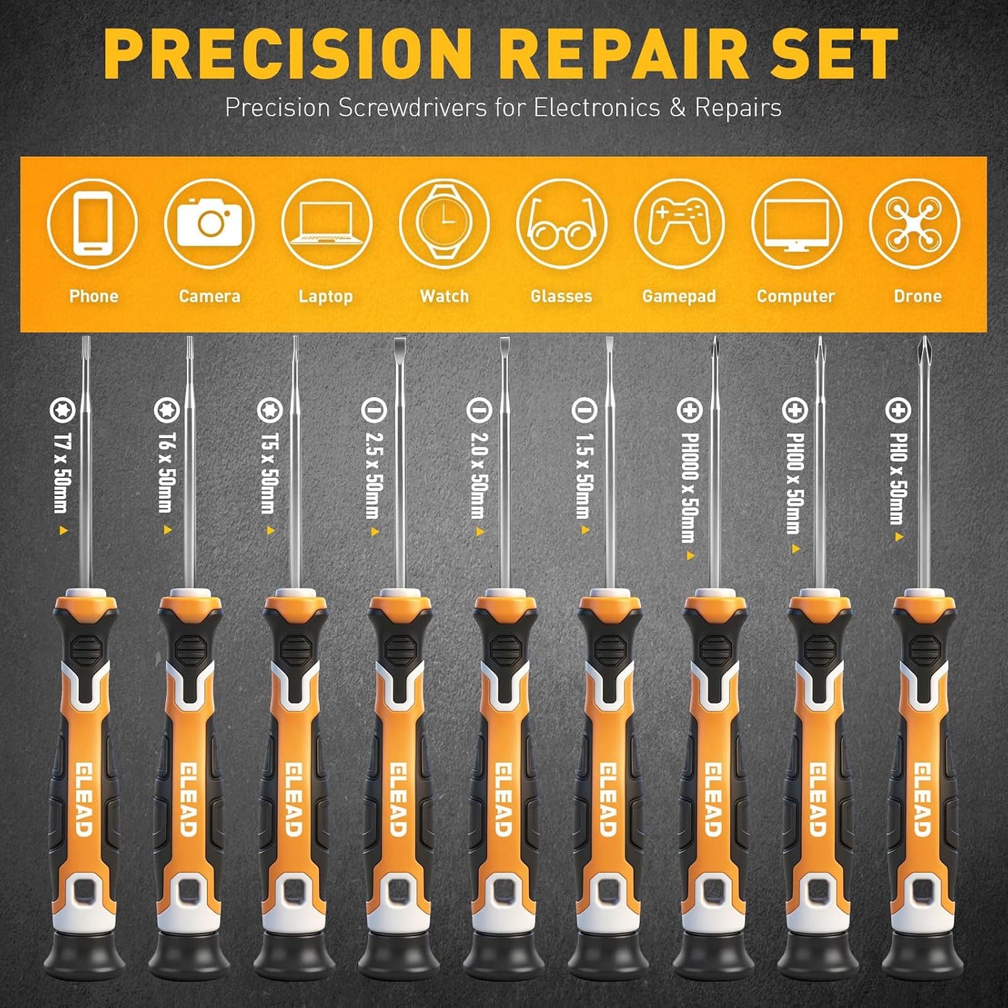 86-Piece Magnetic Screwdriver Set, Torx/Slotted/Phillips Precision Screwdrivers, SAE & Metric Magnetic Nut Driver Set, Screwdriver Bits, Bit Holder with Sturdy Tool Box