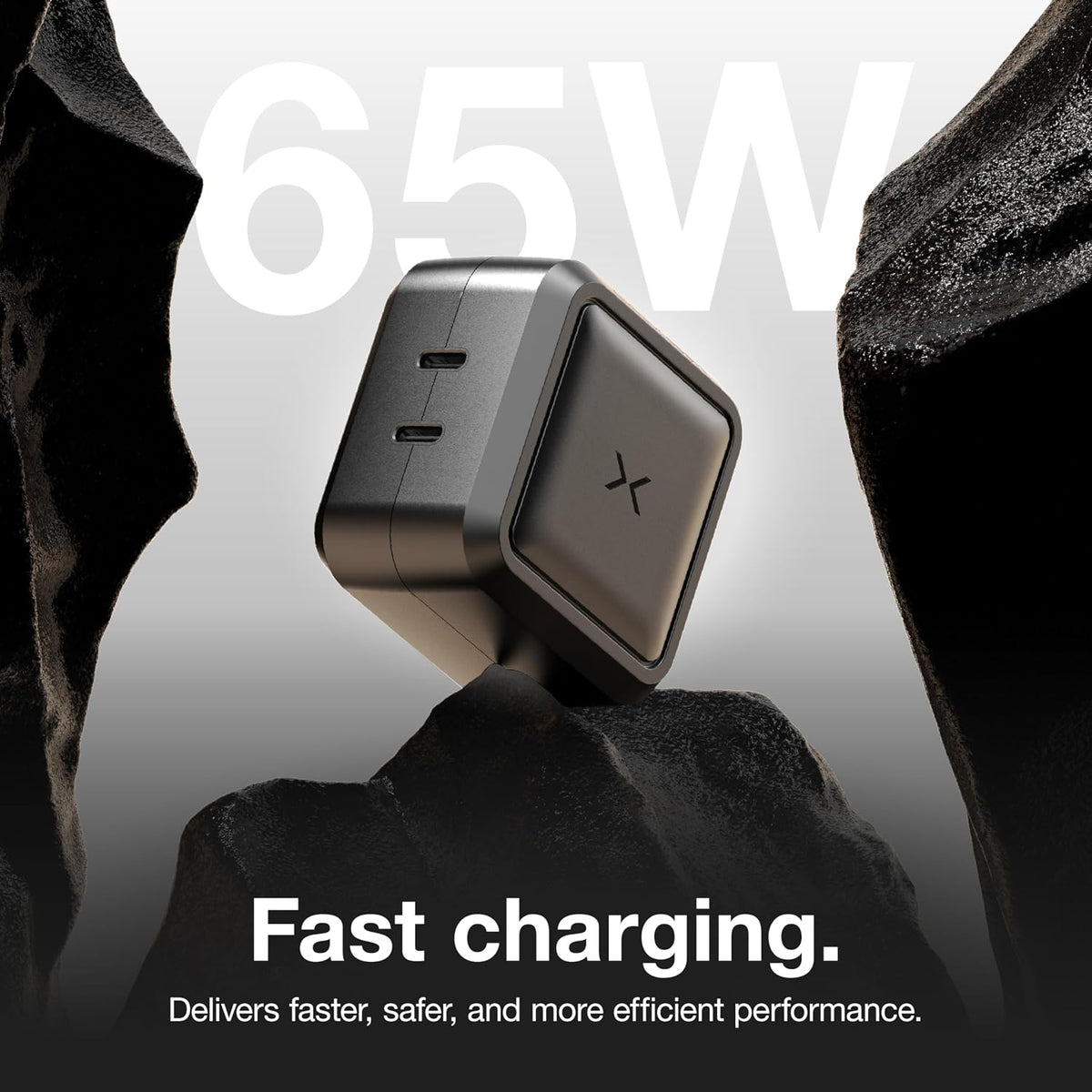 NOCO XGrid X65 65W USB-C GaN Wall Charger Block with Power Delivery | Dual USB-C Port, PD 3.0, QC 4.0+ & PPS Fast Charging, Foldable Compact Design, Charges All USB-C Devices, UL Certified