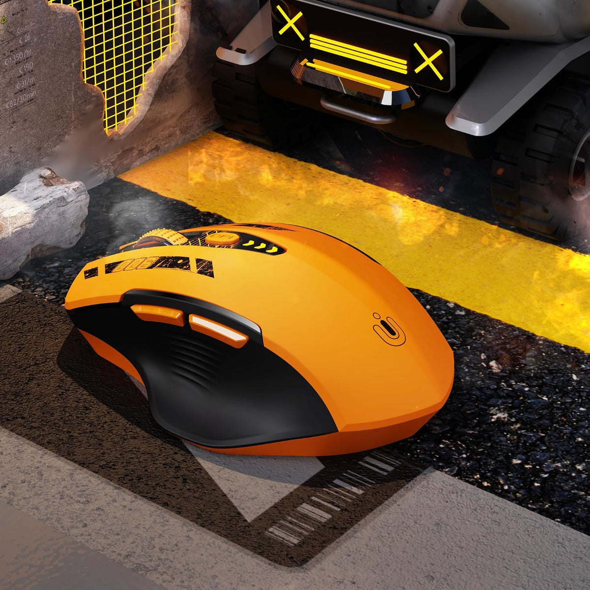 Uineer Bluetooth Mouse, Tri-Mode Wireless, Rechargeable, 3-Device Switch