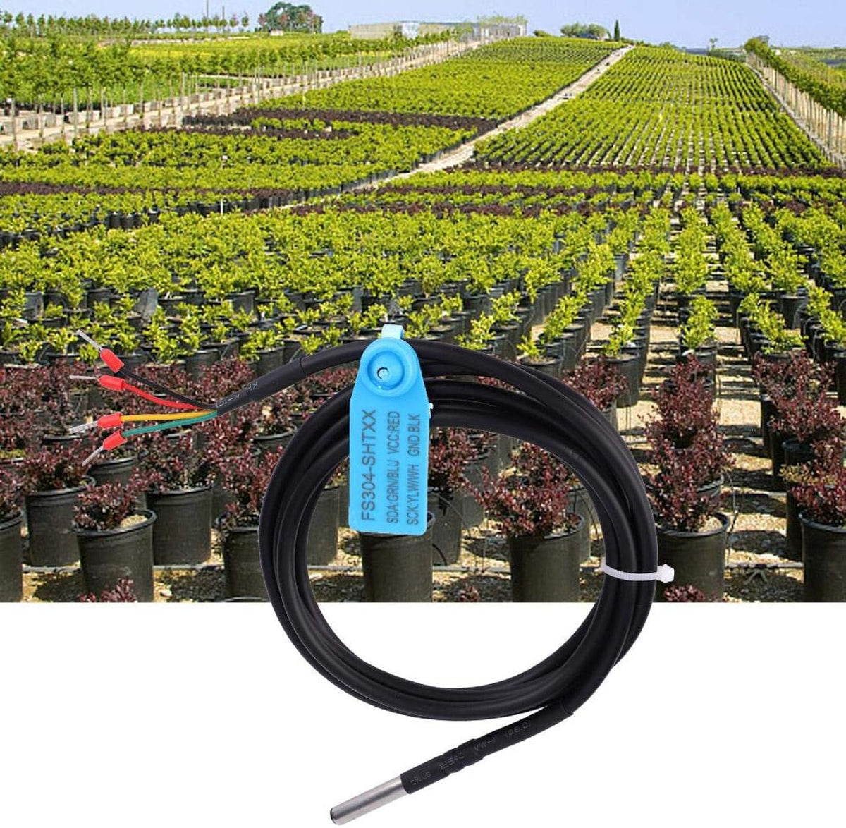 Tiiyee Temperature Humidity Sensor, I2C Interface FS304 SHT31 Waterproof