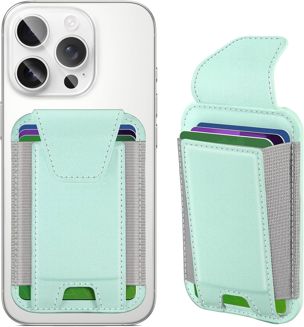 Miroddi for MagSafe Wallet with Privacy Flap, Strongest Magnetic Wallet | 7 Cards Holder, RFID Blocking, Leather Magnetic Phone Wallet for iPhone 17/16/15/14/13/12 Series and Pixel 10 Series