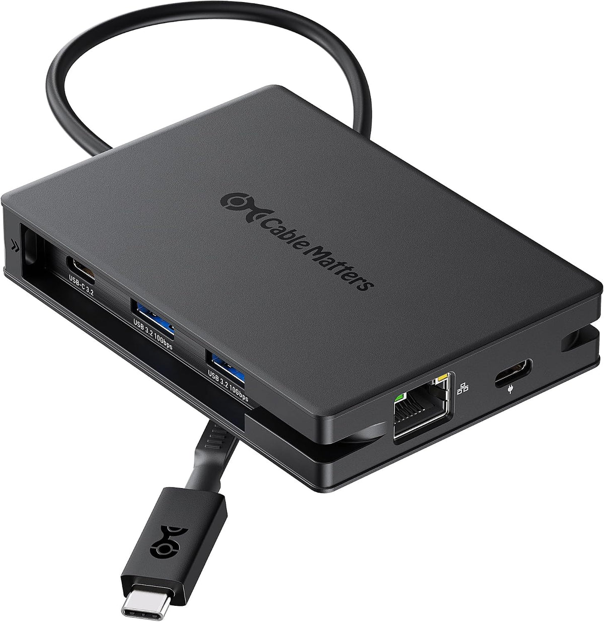 Cable Matters 8-in-1 USB C Hub Dual HDMI, 140W Charging, Gigabit Ethernet | 2x 4K@60Hz HDMI, 10Gbps Data, 2x USB-C and USB-A 3.2, One External Display on macOS
