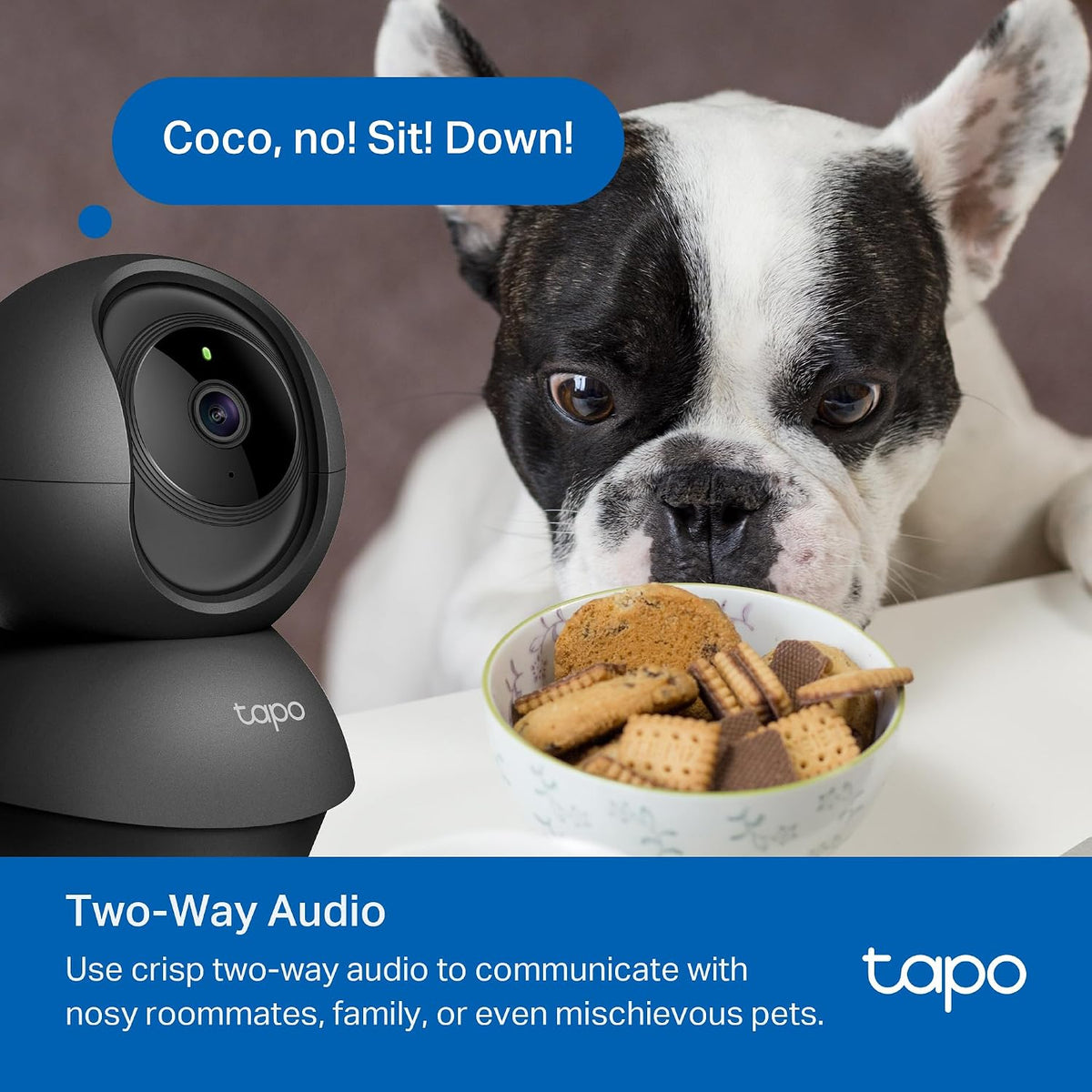 Tapo 1080p Pan/Tilt Security Camera for Baby Monitor, Pet Camera, C201