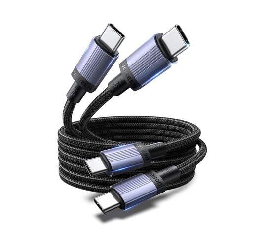 UGREEN 240W USB C Cable 2-Pack, Fast Charging for Laptops & Phones, 6.6FT | Compatible with MacBook Pro/Air, XPS, ThinkBook, iPhone 17/16/15, Galaxy S26/S25, Pixel 10/9, iPad Pro, Steam Deck, Switch