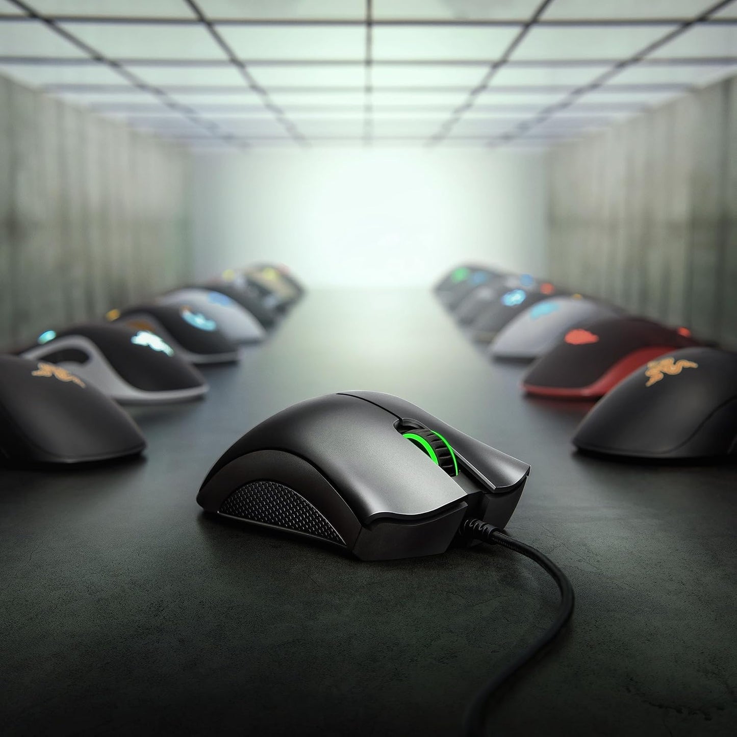 Razer DeathAdder Essential Ergonomic Wired Gaming Mouse, Black | 6400 DPI Optical Sensor, 5 Programmable Buttons, Rubber Side Grips, Mechanical Mouse Switches