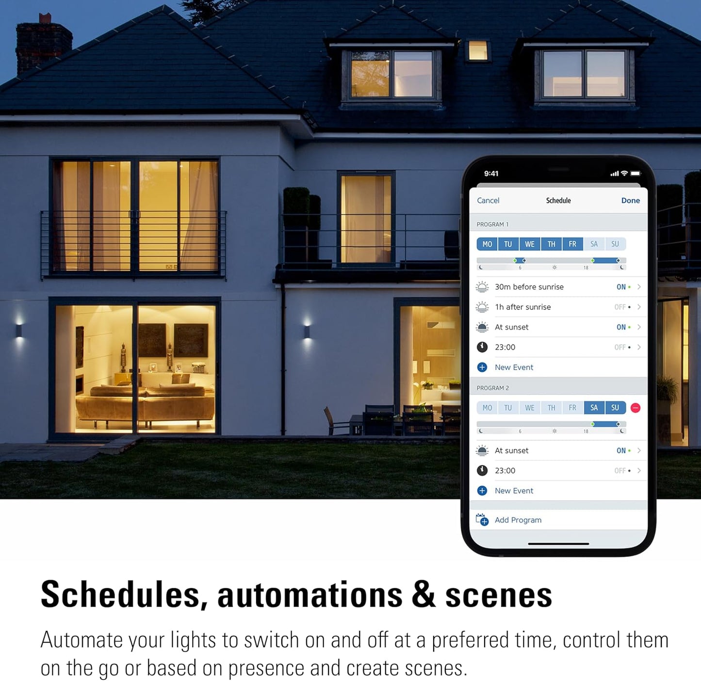 Eve Smart Lighting Bundle (Matter): Smart Light Switch + Door & Window Sensor to automate Lighting, Seamless Integration in Apple Home, Alexa, Google Home, SmartThings, Requires Thread Border Router