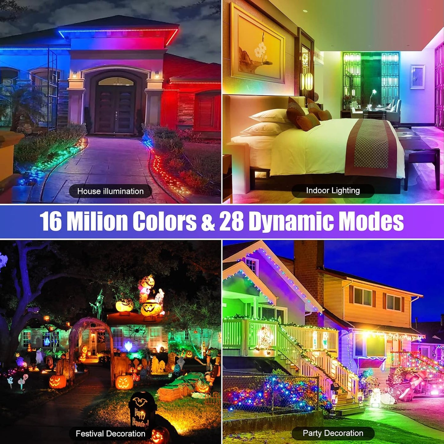 2 Pack 50W RGB Wall Washer, Stage Wash Light Bar, RGB Light Bar for Hotel, Billboard, Building, Commercial, Birthday Party, Garden, Stage Lighting, Wall Display