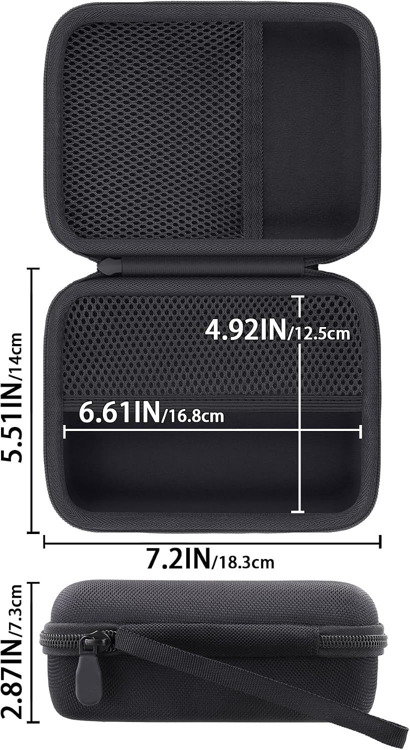 Hard Storage Case for WOLFBOX MF100/MF50/MF60/70 Electric Air Duster | Shockproof, Anti-crush, Mesh Pocket, Accessory storage, Not losing accessories, Protective Storage Box, Black Case