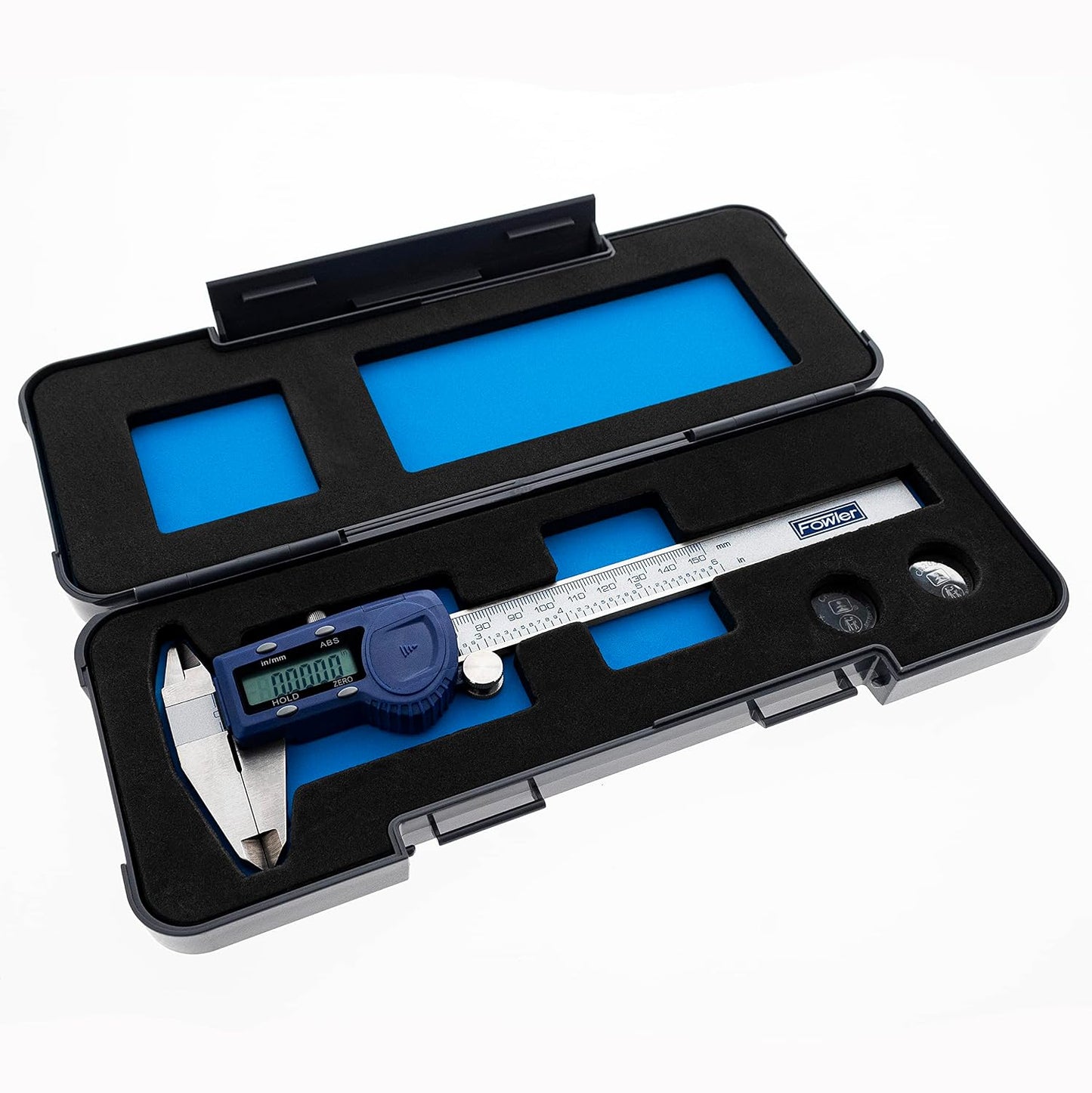 Fowler 54-101-150-2, Xtra-Value Cal Digital Caliper With 0-6"/150MM Measuring Range,Blue