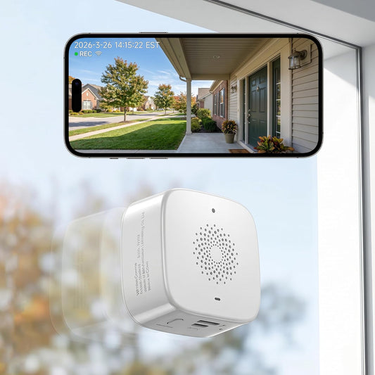 SOIADV 2.5K Window Camera Wireless,No-Drill Install,2.4GHz & 5GHz WiFi Indoor Cameras for Home Security,AI Human Detection, 6s Pre-Roll, Battery Powered,4MP Color Night Vision,SD/Cloud