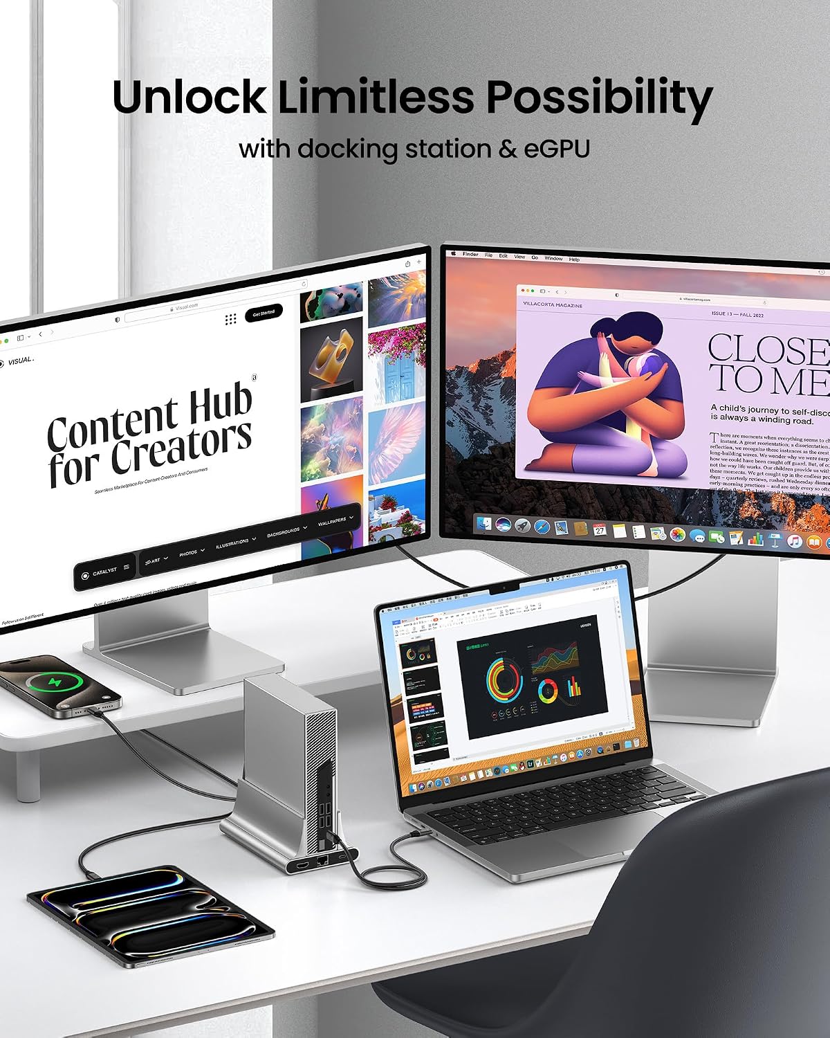 Silkland USB C Monitor Display Cable 3.3FT,8K@30Hz, 4K@144Hz/120Hz, 4K@60Hz | 20Gbps Data Transfer, 240W PD Charging, USB C 3.2 Gen 2x2 Cable, Compatible for iPhone 17, MacBook,CarPlay, Portable Monitor