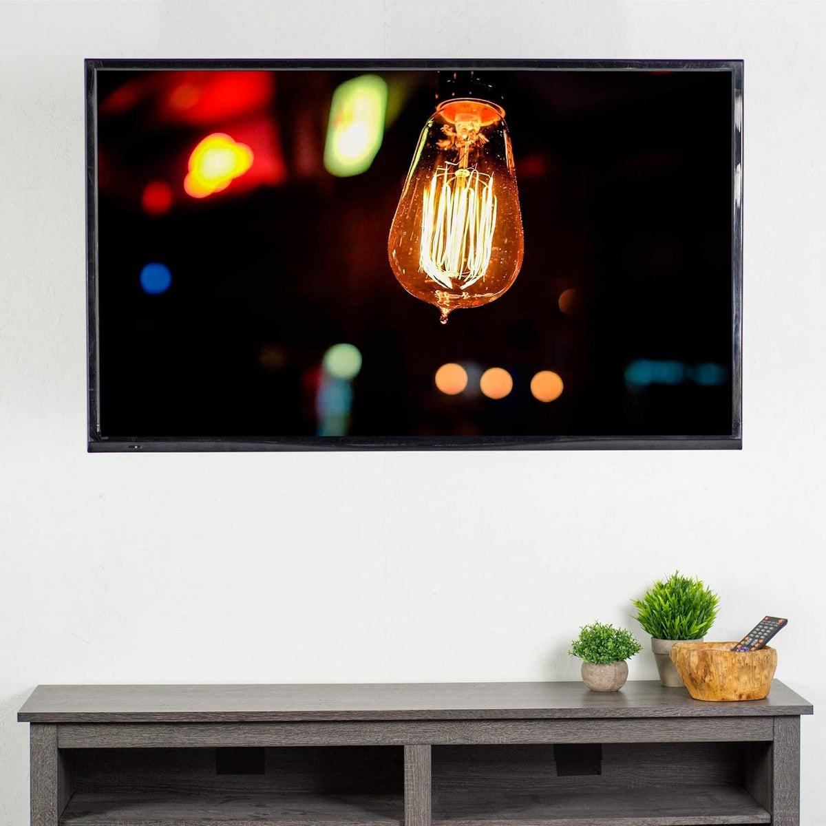 VIVO Black Single TV Wall Mount for 23 to 55 inch Screens, MOUNT-G400B