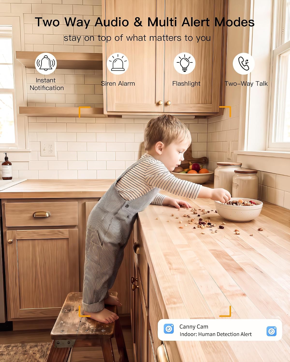 2K Cameras for Home Security, Plug-in Security Camera Outdoor/Indoor w/Color Night Vision&Motion Detection for Baby/Pet/Vehicle Monitor, 5G/2.4GHz Dog Camera w/2-Way Audio/Cloud&SD Card Storage