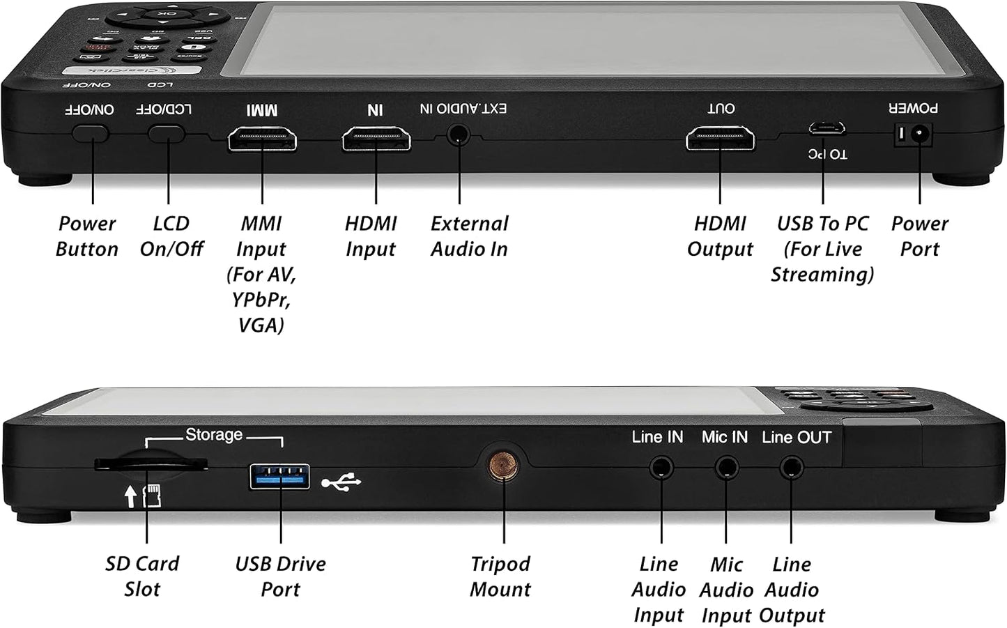 ClearClick HD Video Capture Box Ultimate 2.0 (Second Generation) - Capture and Stream Video from HDMI, RCA, VHS, VCR, DVD, Camcorders, Hi8