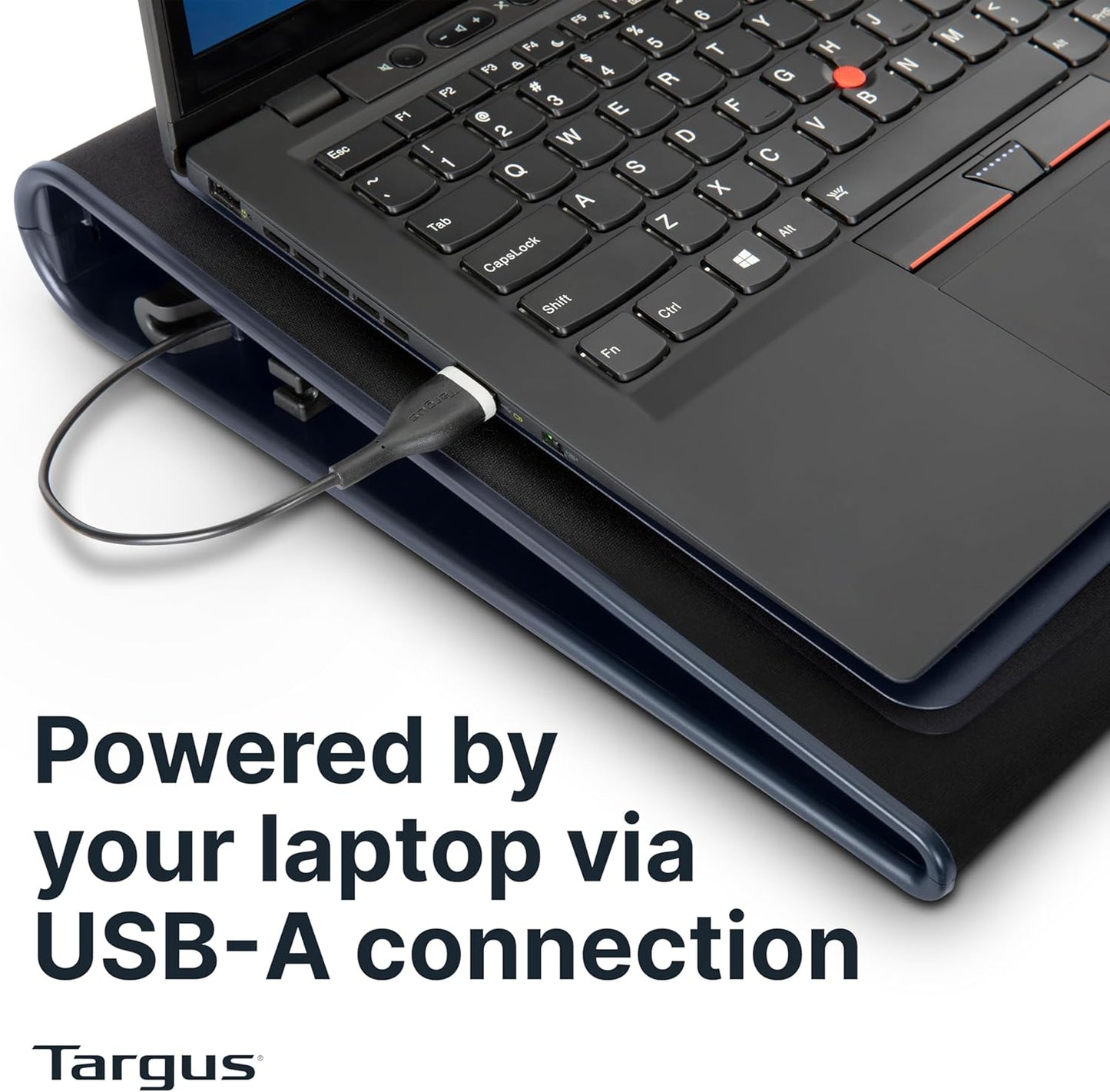 Targus 17 Inch Dual Fan Lap Chill Mat - Soft Neoprene Laptop Cooling Pad for Heat Protection, Fits Most 17" Laptops and Smaller - USB-A Connected Dual Fans for Heat Dispersion (AWE55US)