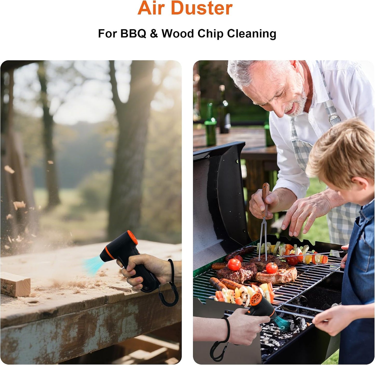 Compressed Air Duster,150000RPM Super Power air Blower,3-Speed Adjustable | rechargeable air duster with High speed brushless motor, 3-speed/multiple nozzles,for cleaning car, keyboard, computer, home.