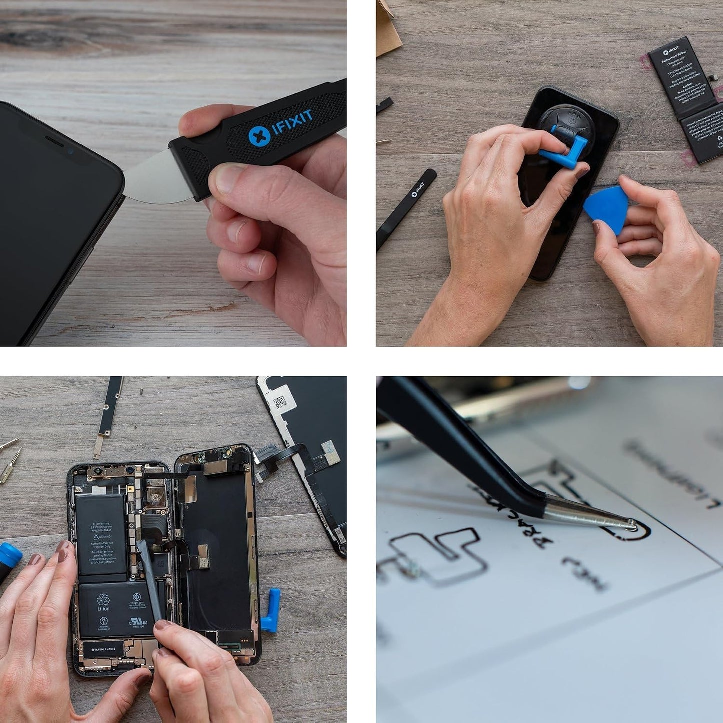 iFixit Essential Electronics Toolkit - PC, Laptop, Phone Repair Kit | Starter tool set with 16 precision bits (4 mm), magnetic screwdriver & opening tools for electronic devices