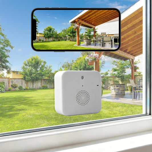 2K Wireless Window Camera with 45-Day Battery, 2.4/5G WiFi, 6s Pre-Roll | 100% Wireless: No Wires, No Outlets, No Drilling. 4MP Color Night Vision & Anti-Glare. Magnetic Mount for Rentals & Homes