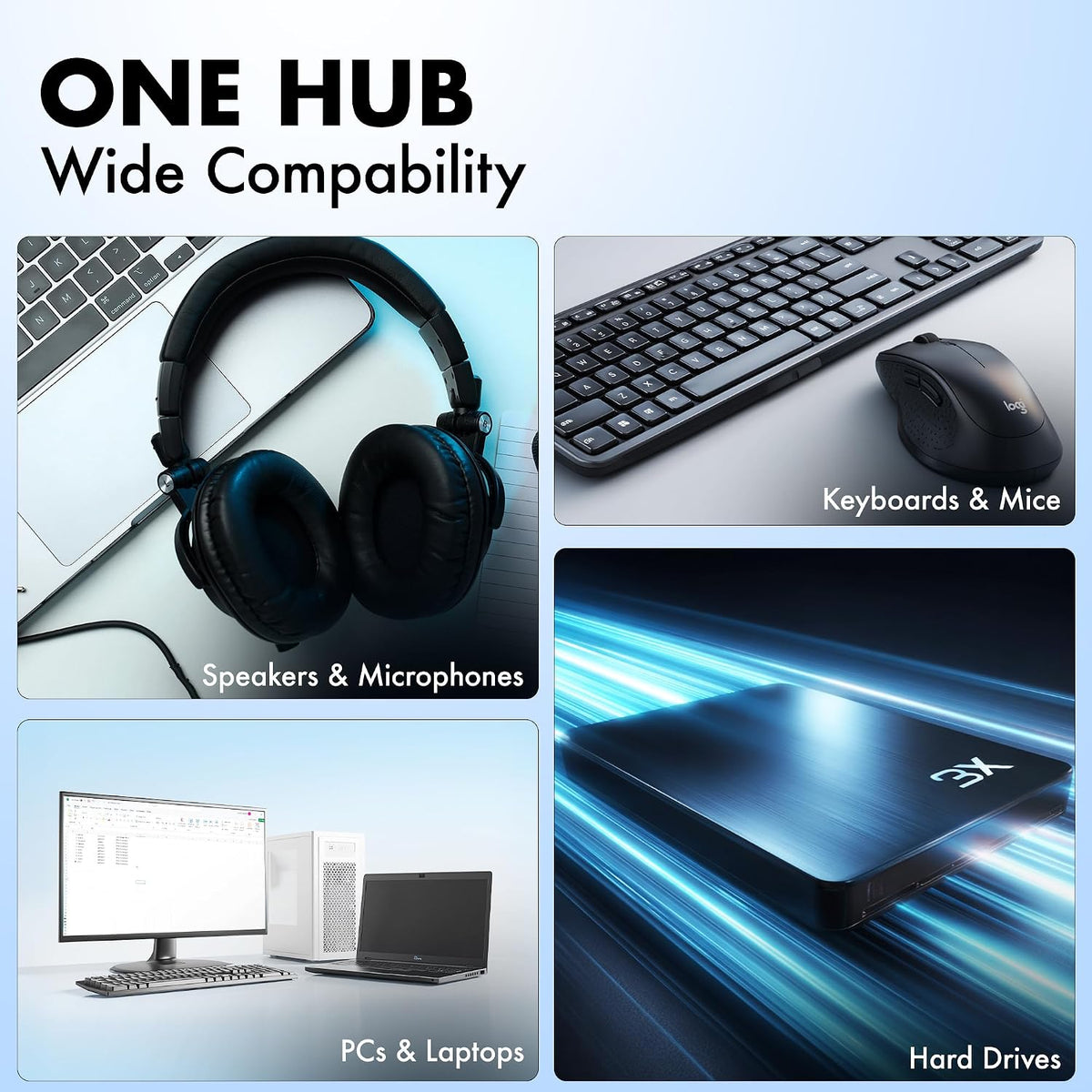 Type C to 4 Port Wozoyo USB 3.2 Hub, 4XUSB 5 Gbps, Data Transfer Upto 5Gbps, Plug & Play, Multiport Type C Hub with 30cm Cable, Compatible with MacBook, Tablet, Smartphones and Type C Enabled Devices