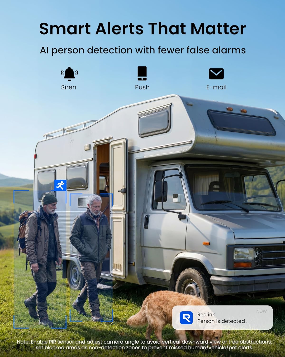 REOLINK Argus MagiCam Security Cameras Wireless Outdoor 1080p, 2 Pack | IR Night Vision, 2.4/5GHz WiFi, AI Detection, Magnetic Mount, No Subscription, IP67, 9-Month Battery Life, Indoor or Outdoor