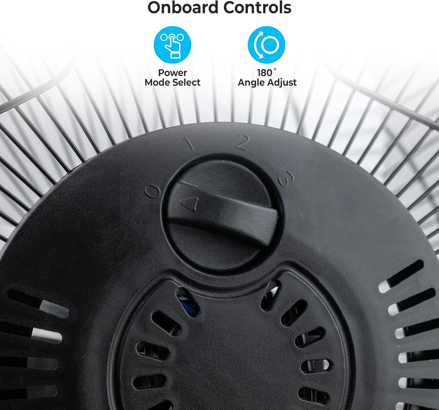 Comfort Zone 9 inch Cradle Fan, 3 Speed Floor or Table Fan with180 Degree Tilt, Metal Construction and Aluminum Blades, Carry Handle, Rubber Feet, Ideal for Bedroom, Workshop, or Garage, Black