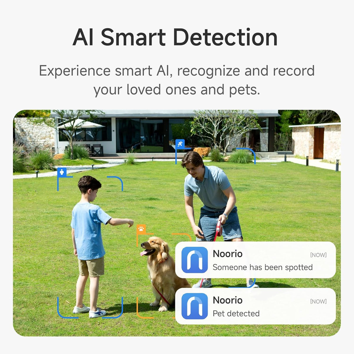 Noorio B211 Security Camera Indoor Outdoor Wireless 2K+ Camera for Home Security, Motion Activated Security Camera Spotlight Color Night Vision 16GB Local Storage Compatible with Alexa Magntic