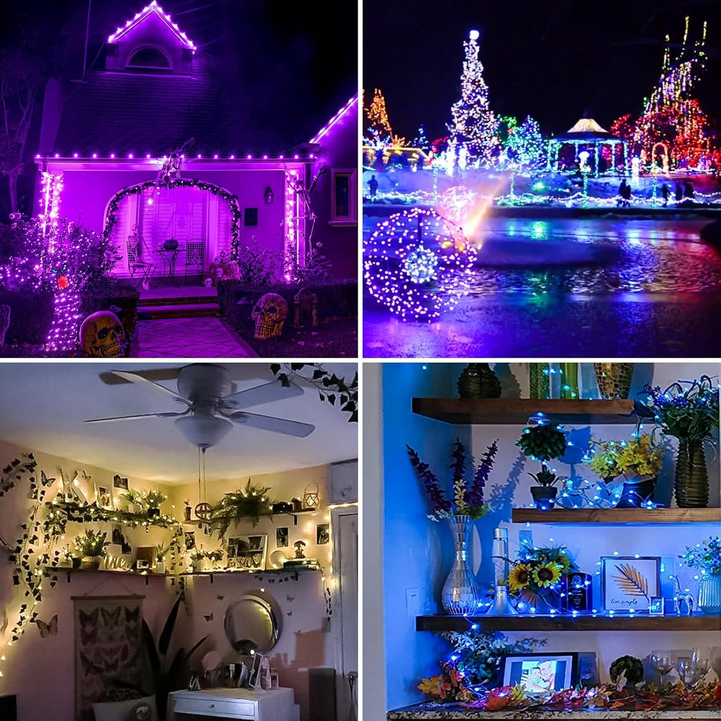 39Ft 120 LED Fairy Lights Battery Operated, RGB Color Changing String Light with Remote and Timer, Battery Powered Twinkle Lights for Bedroom, Dorm, Wall, Mason Jar, Backyard Indoor Outdoor Christmas