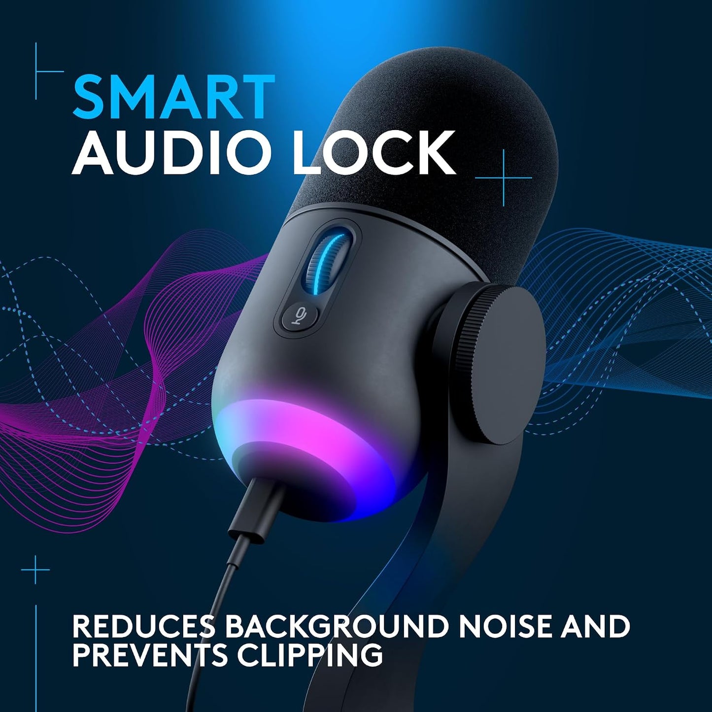 Logitech G Yeti GX Dynamic RGB Gaming/Podcast USB Microphone - Black | LIGHTSYNC, USB mic for streaming, supercardioid, USB plug and play for PC/Mac