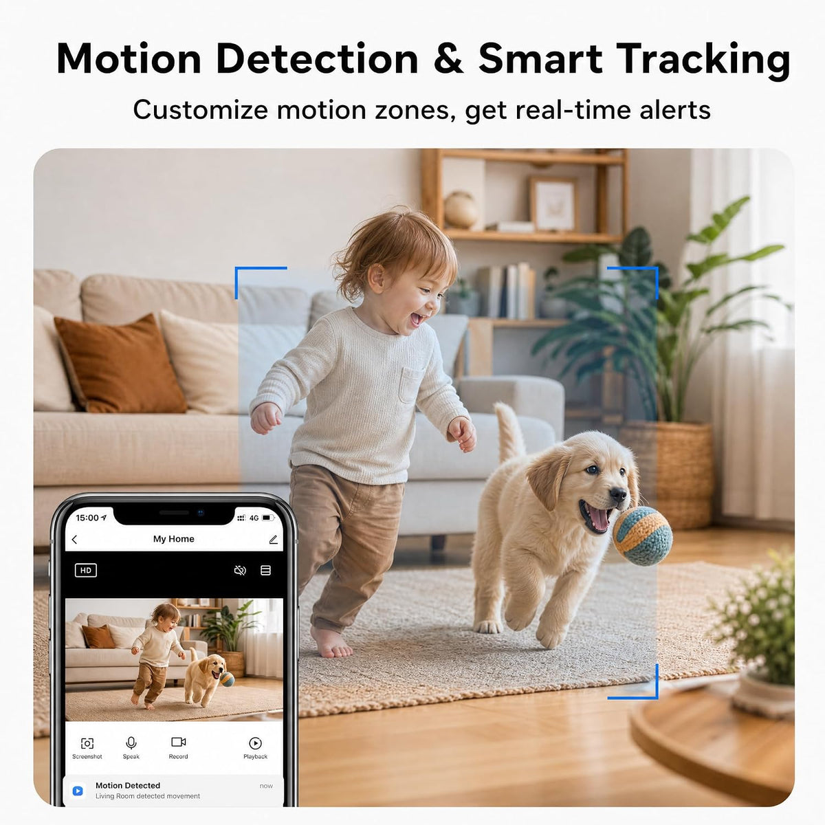 2K Indoor Cameras for Home Security, Baby Monitor, Motion Detection